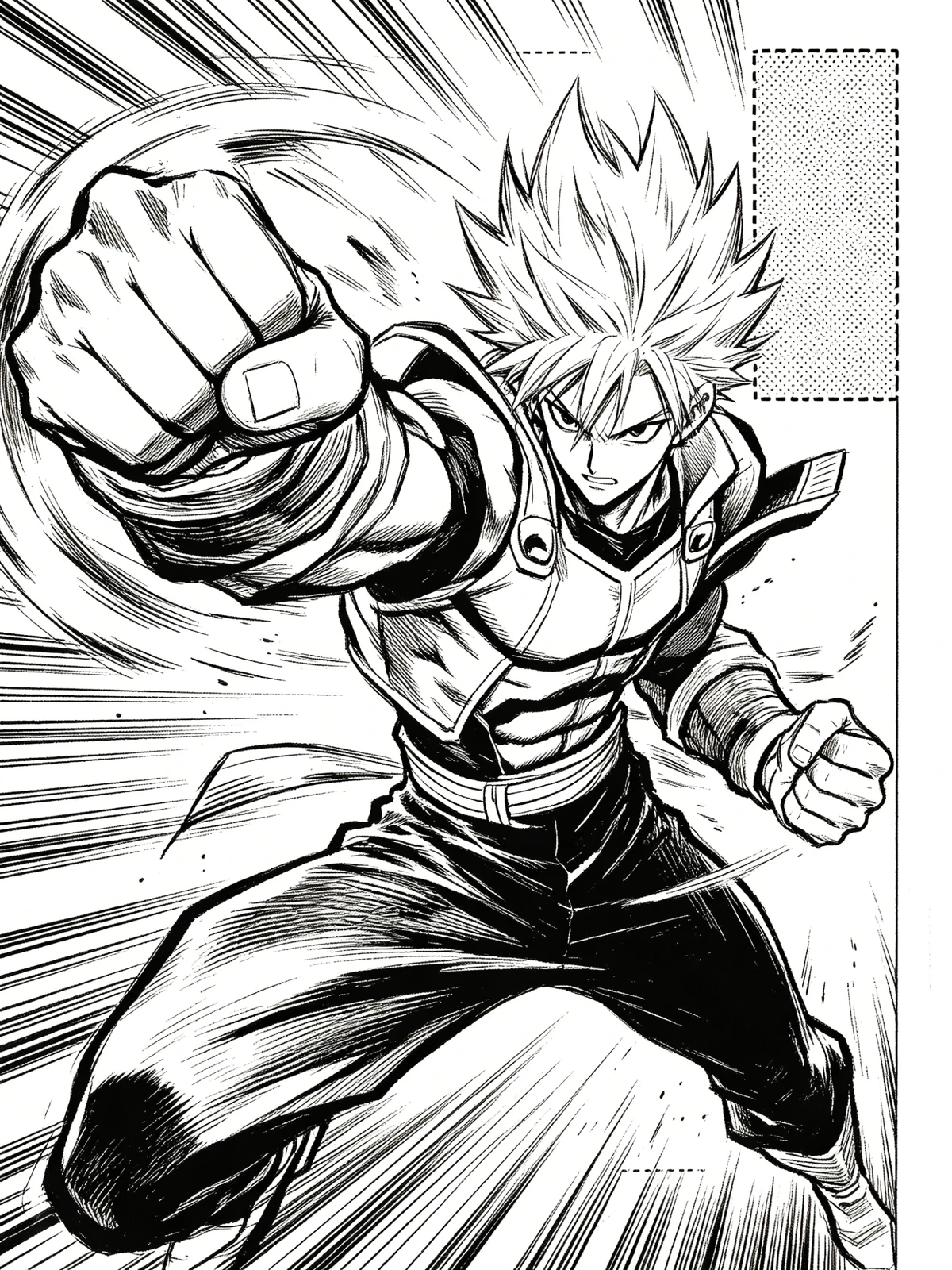 日式漫画线稿示例1