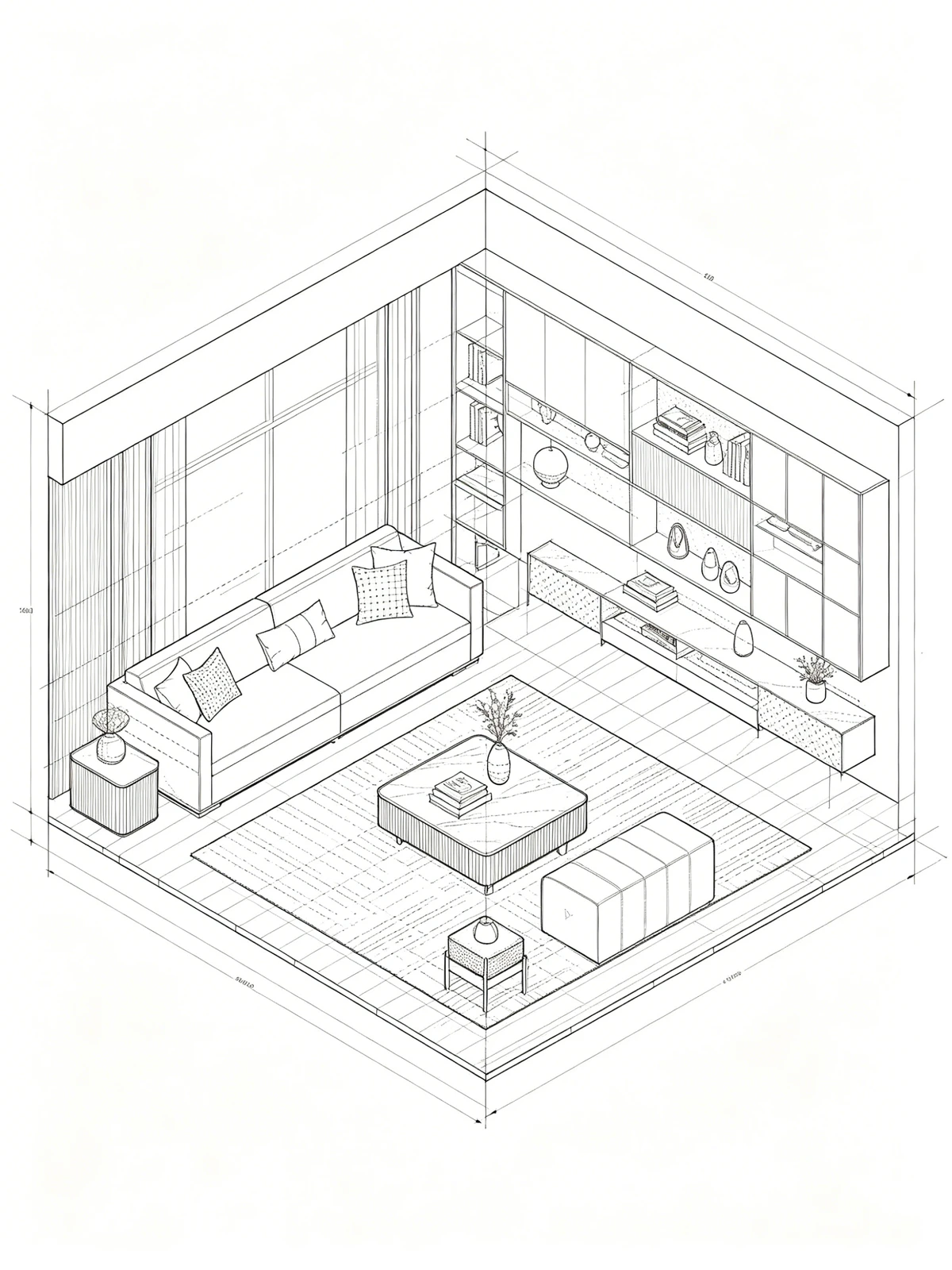 建筑速写线稿示例1