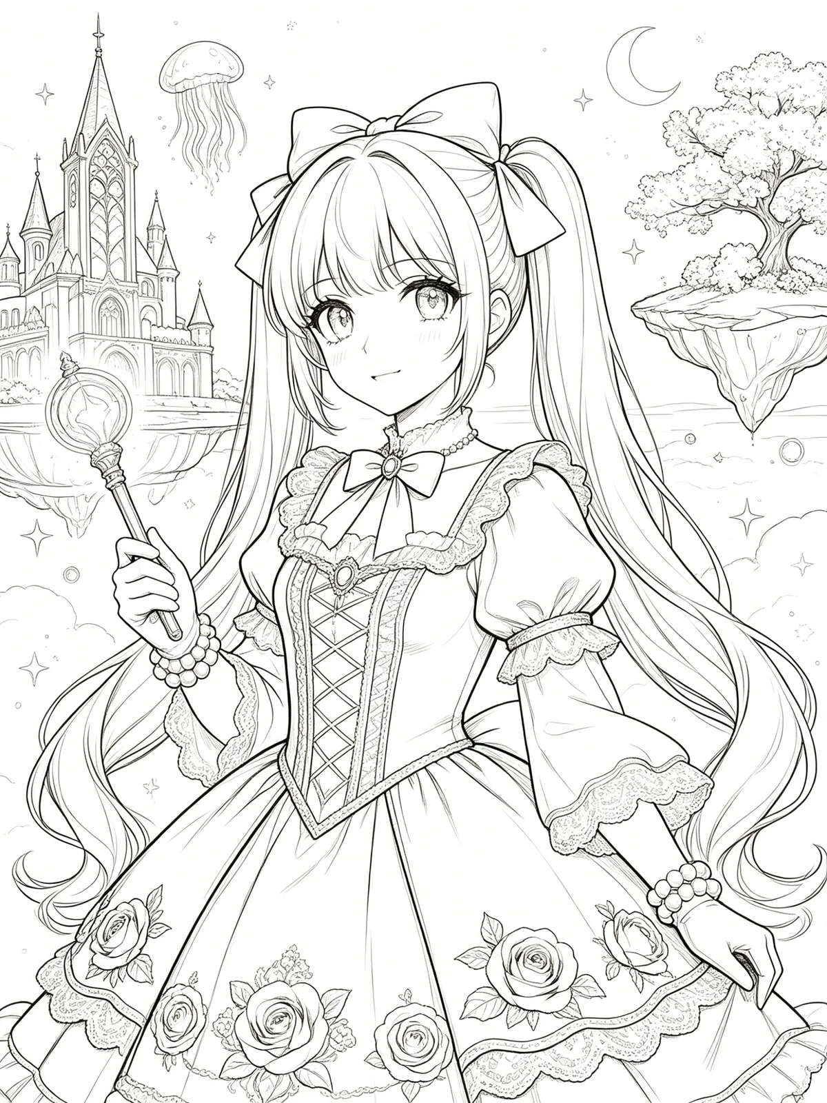 动漫线稿提取前示例图片