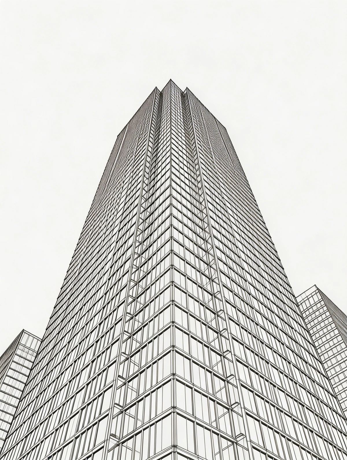 建筑照片转化为结构线稿前示例照片