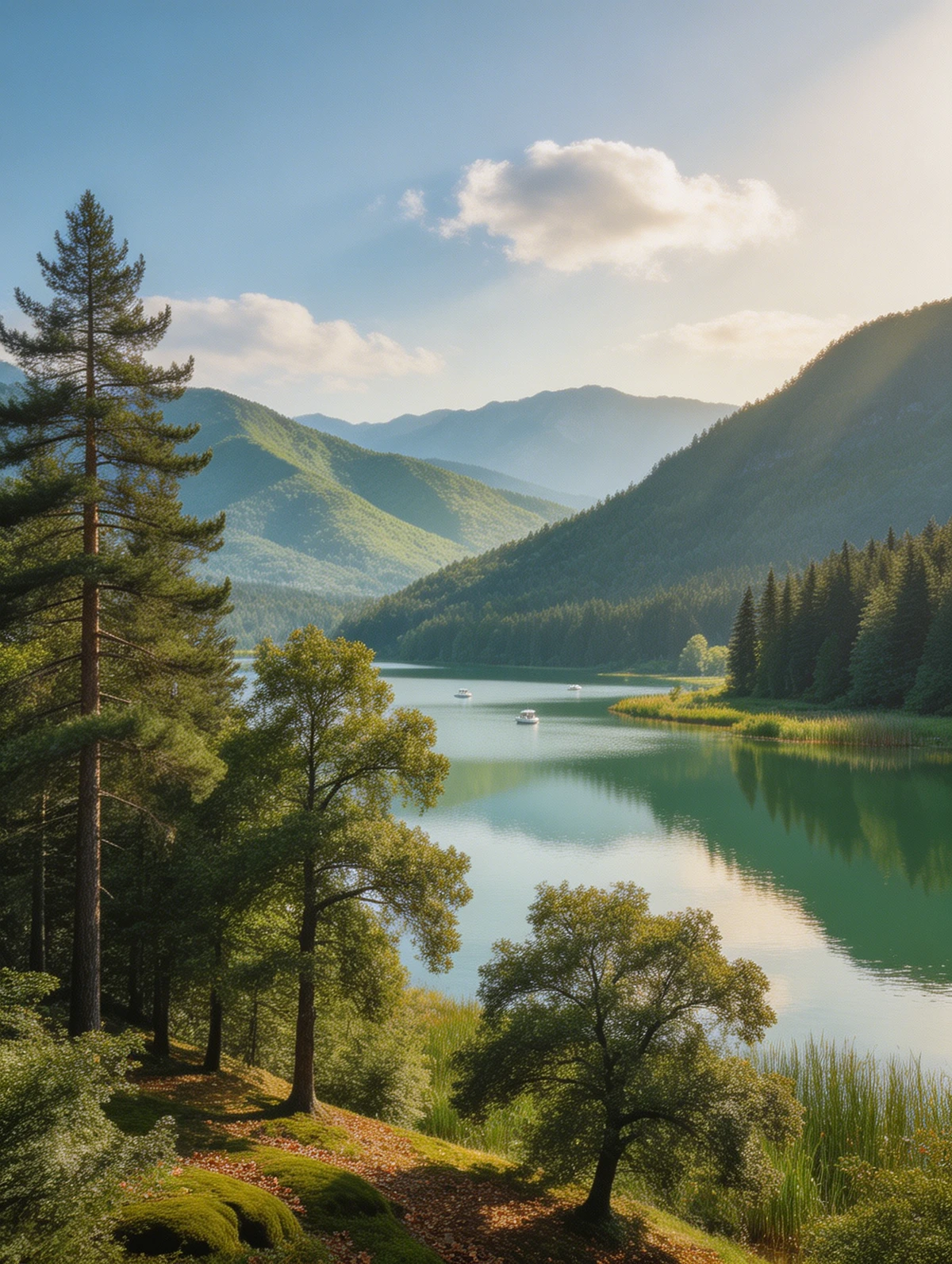 风景照片转化为线稿画面前示例照片