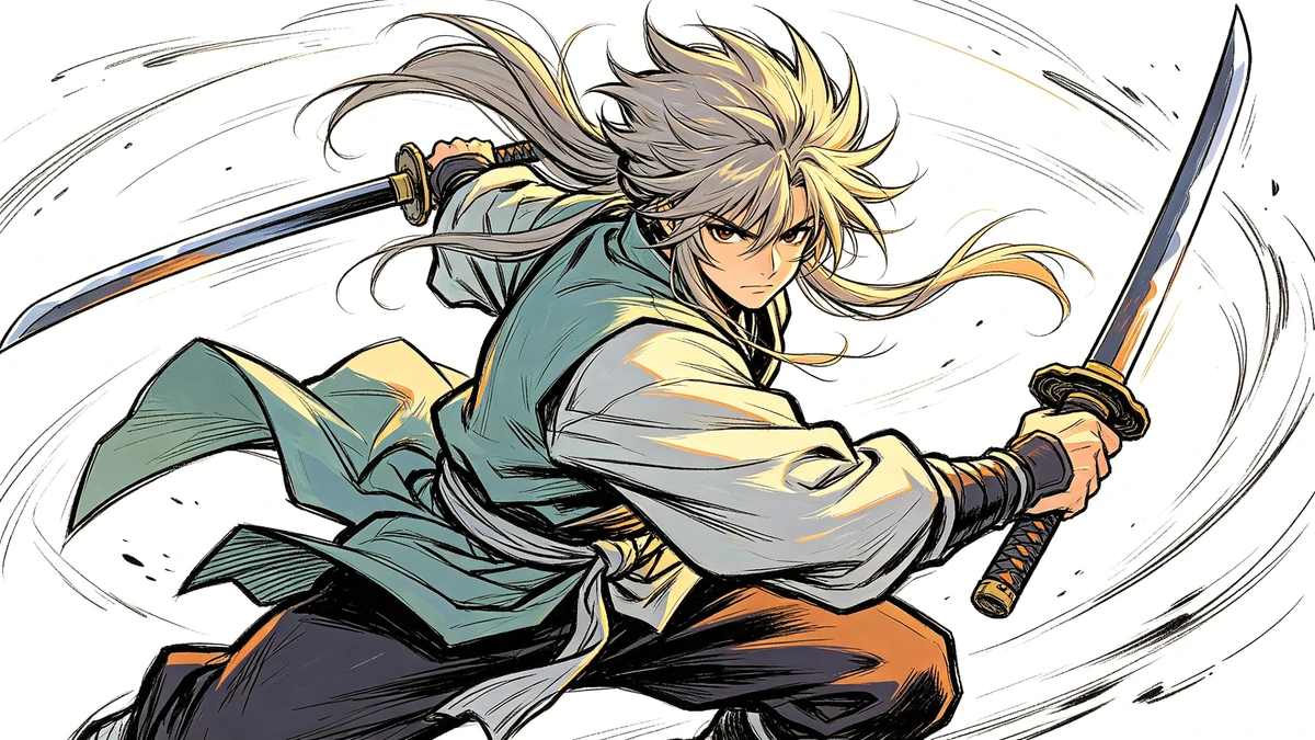 动漫线稿生成示例1