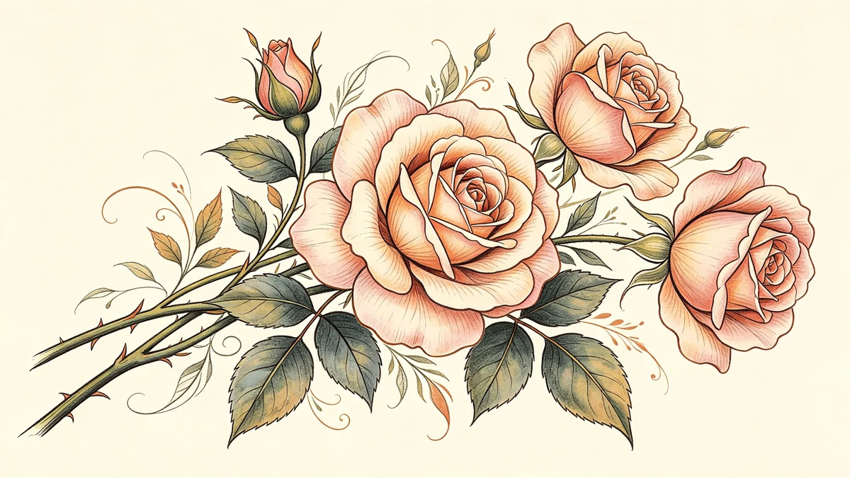 植物线稿生成示例1