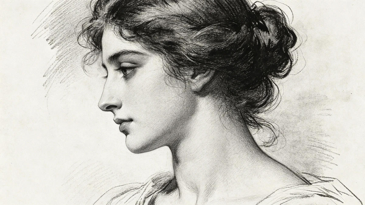 人物风格线稿生成示例1