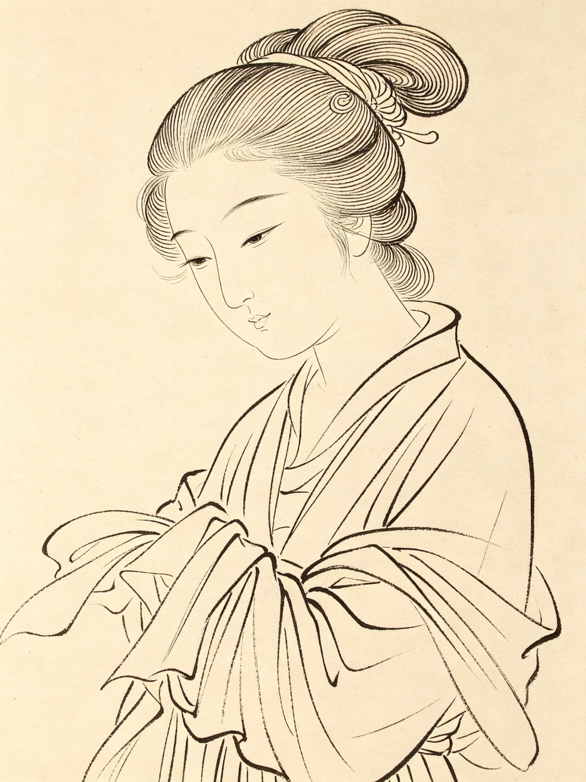 人物白描线稿示例1