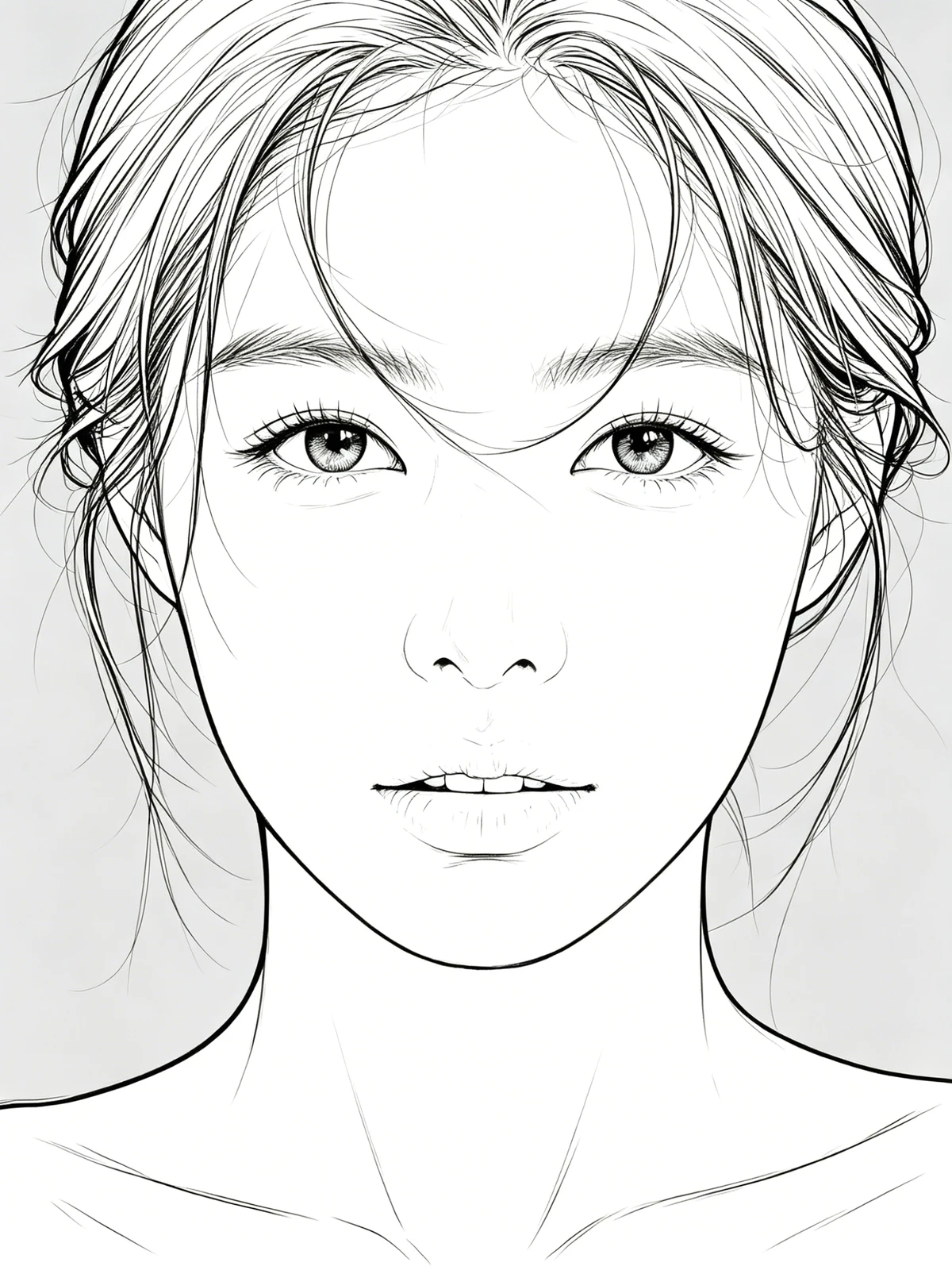 人像转线稿前示例图片