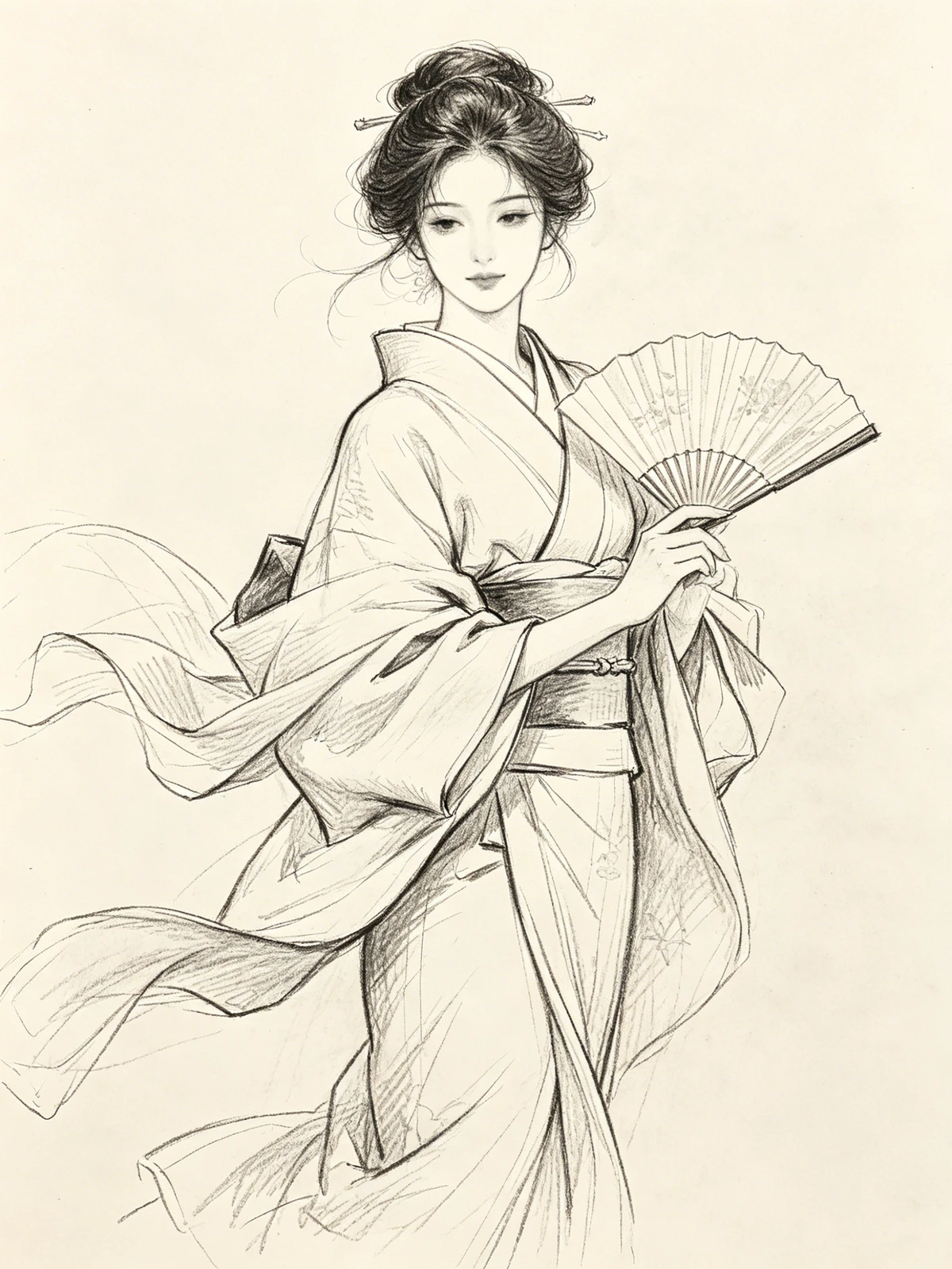 铅笔速写照示例1