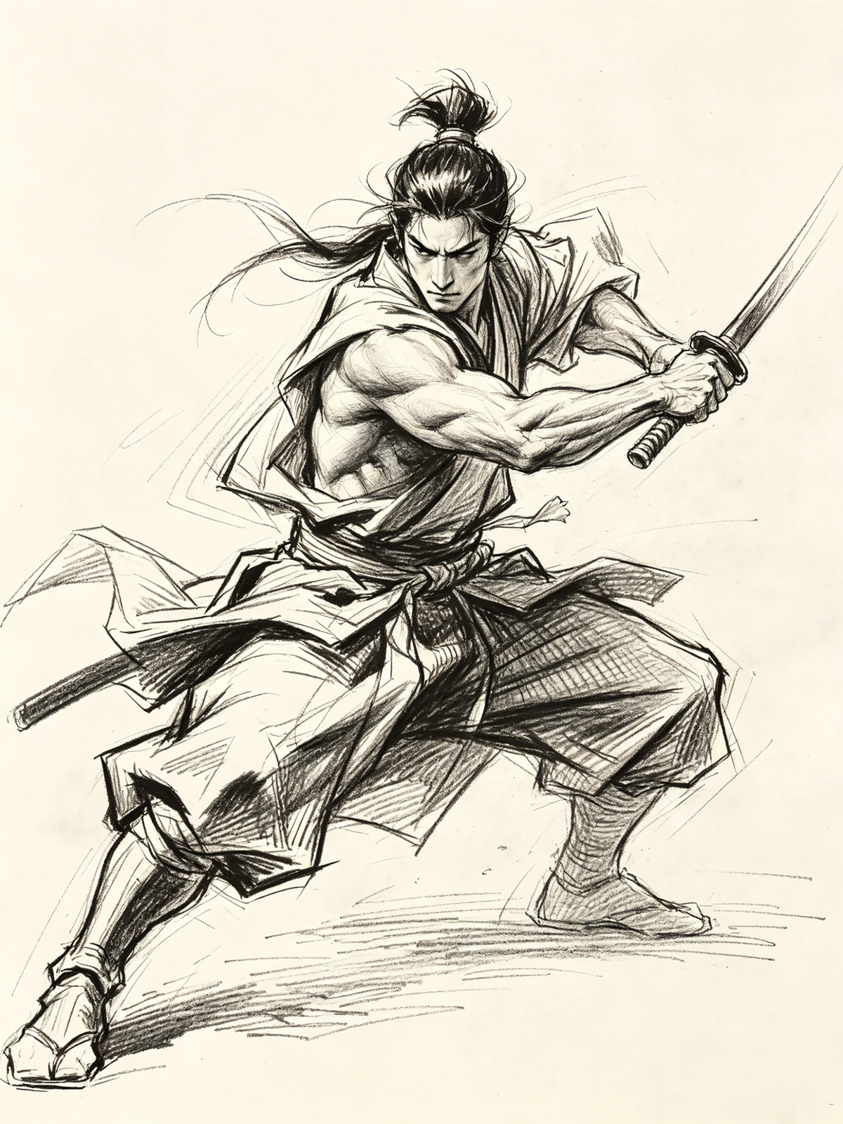 铅笔速写照示例1