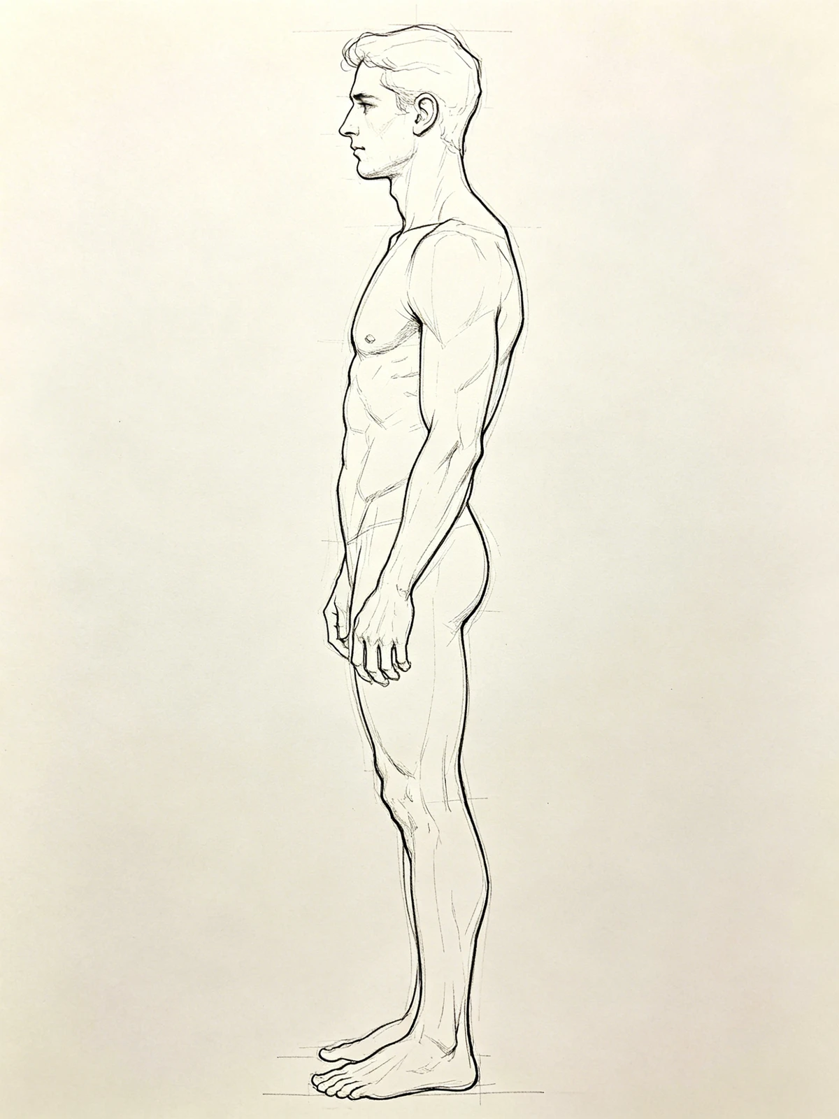 写实人物线稿示例1