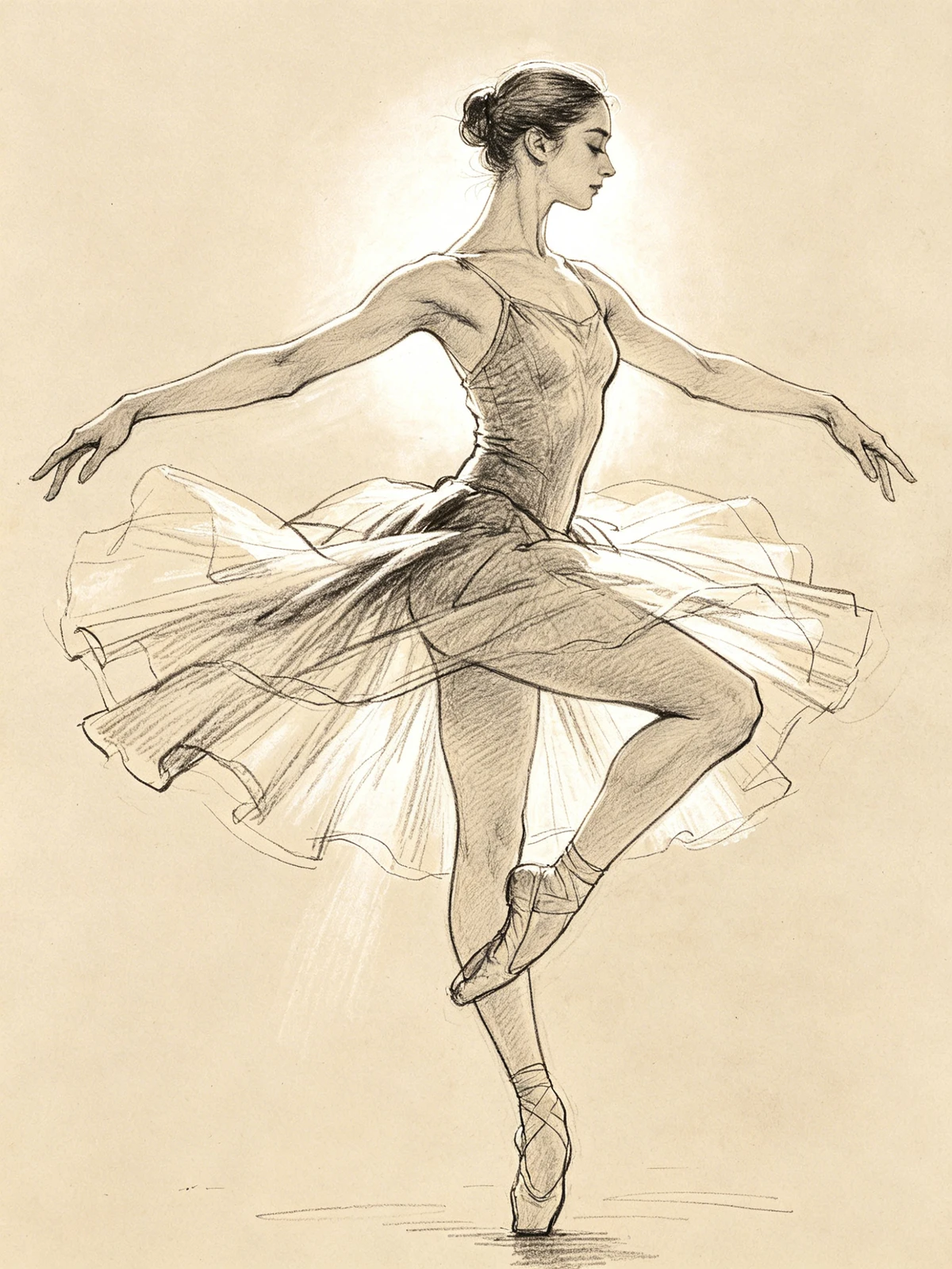 素描线稿风格示例1