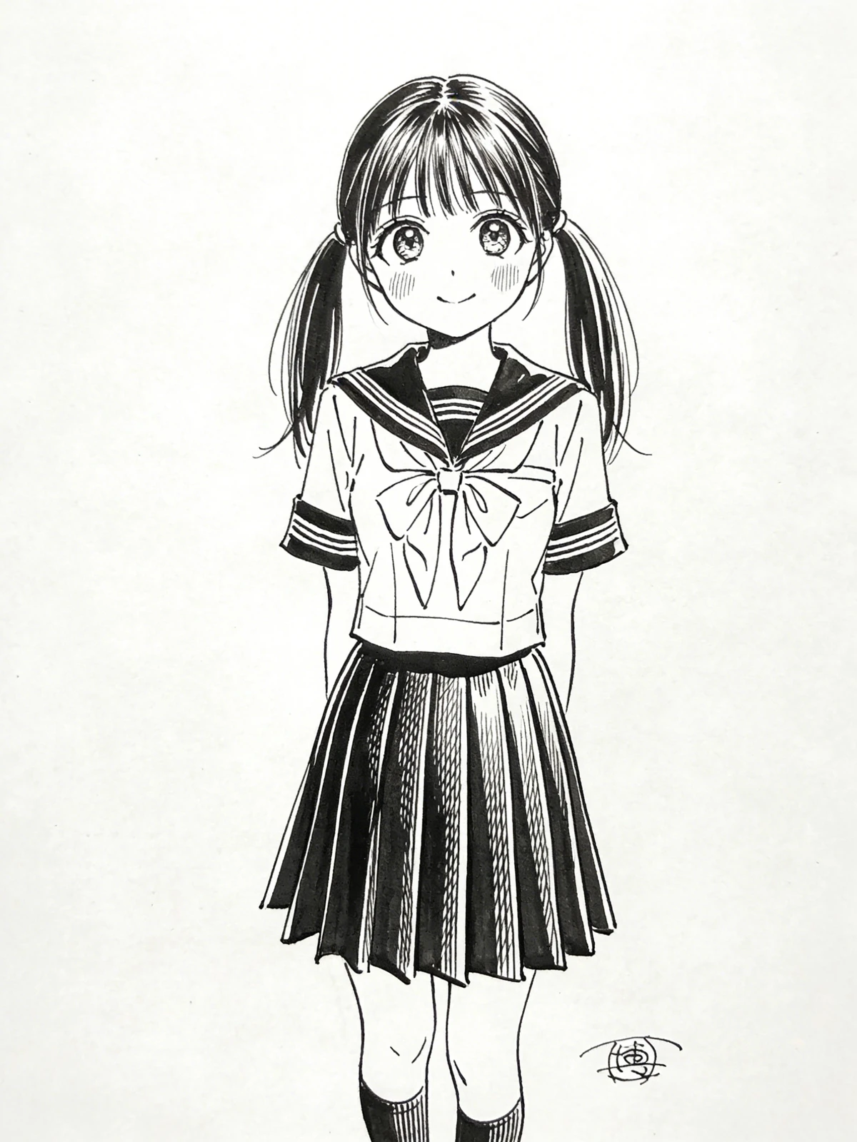 动漫线稿生成示例1