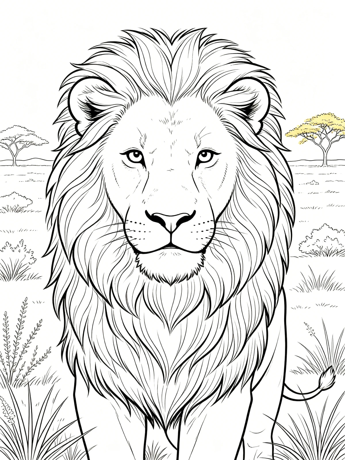 动物主题线稿生成示例1