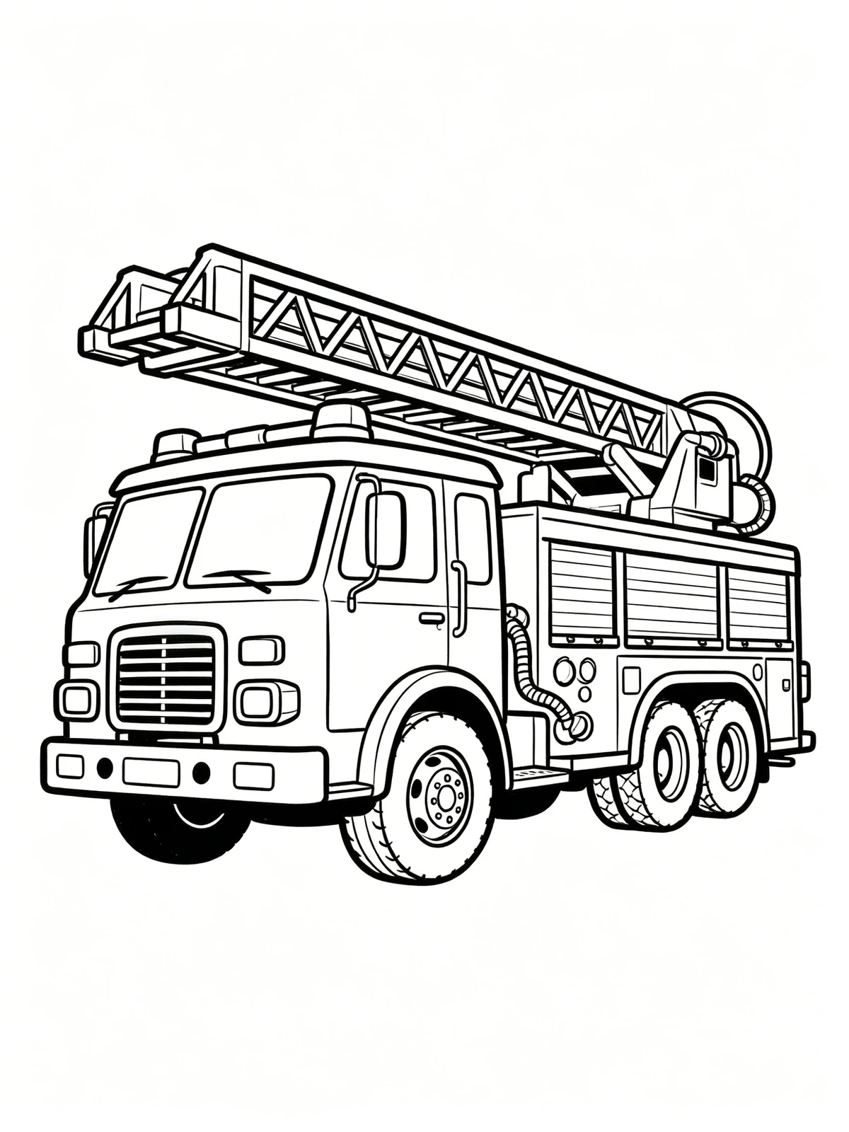 卡通简笔画线稿生成示例1