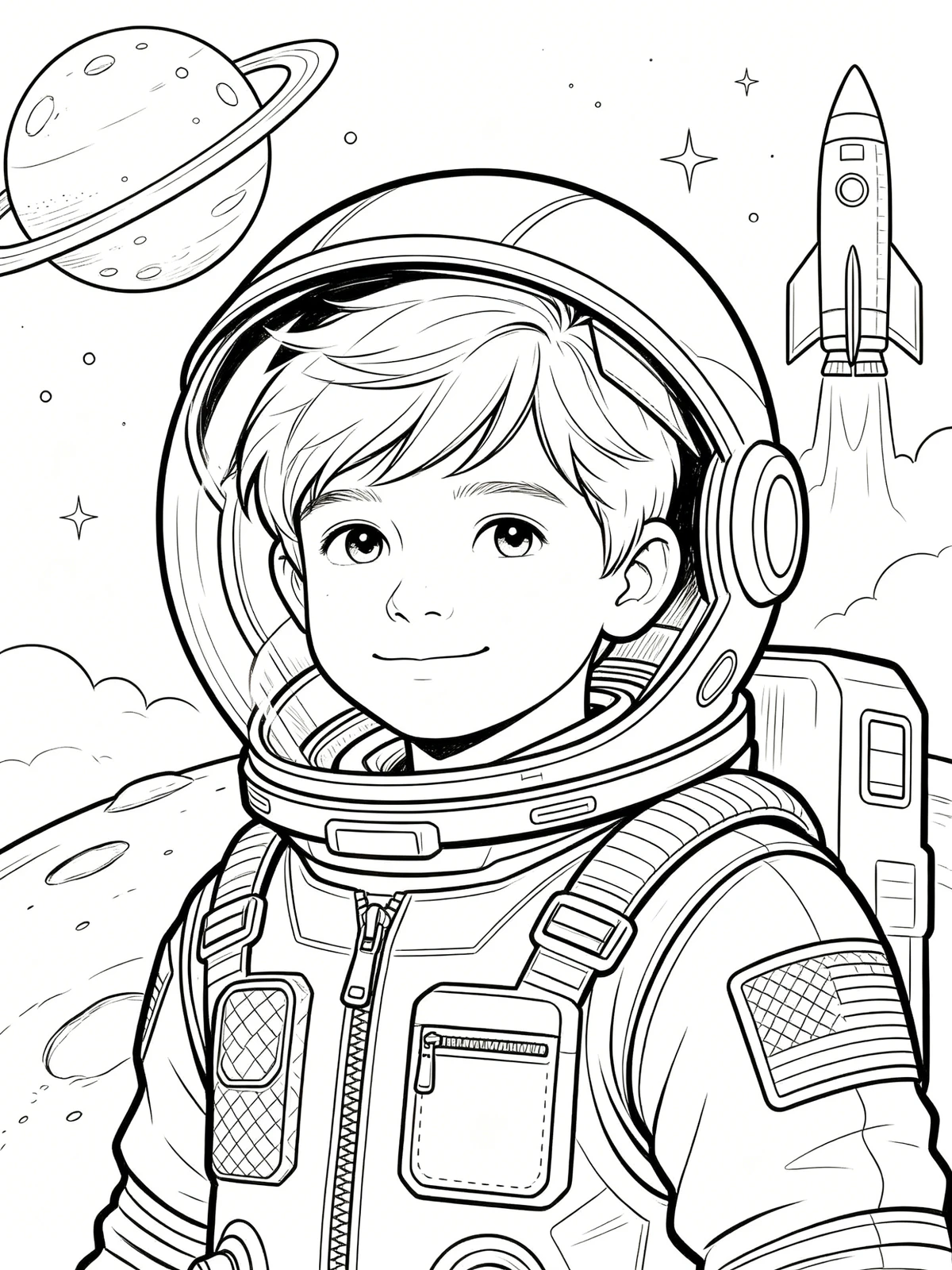 人物角色线稿生成示例1