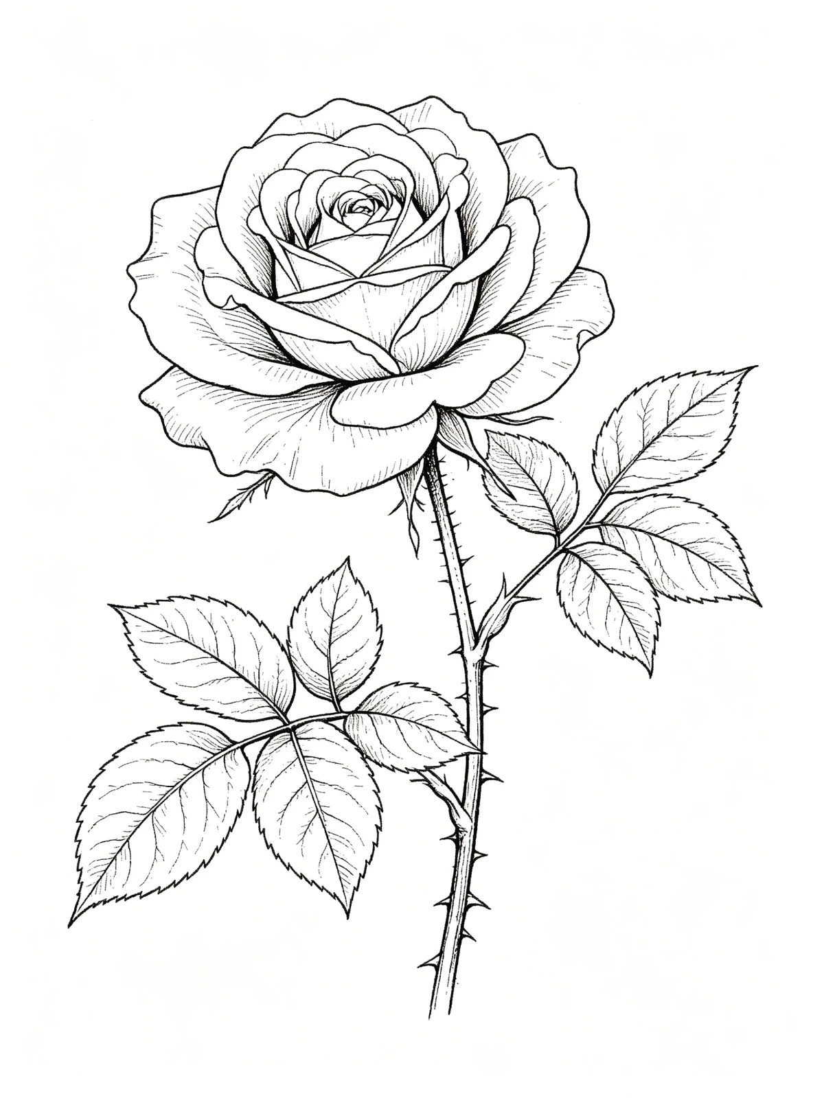 自然主题线稿生成示例1