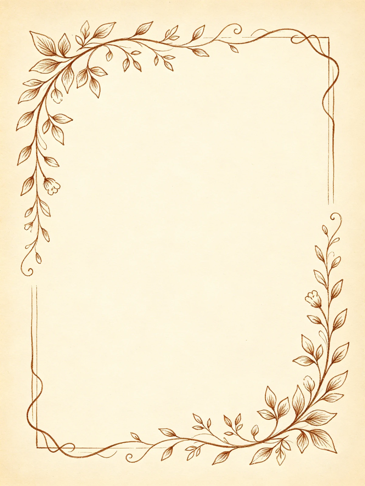 手账边框线稿示例1