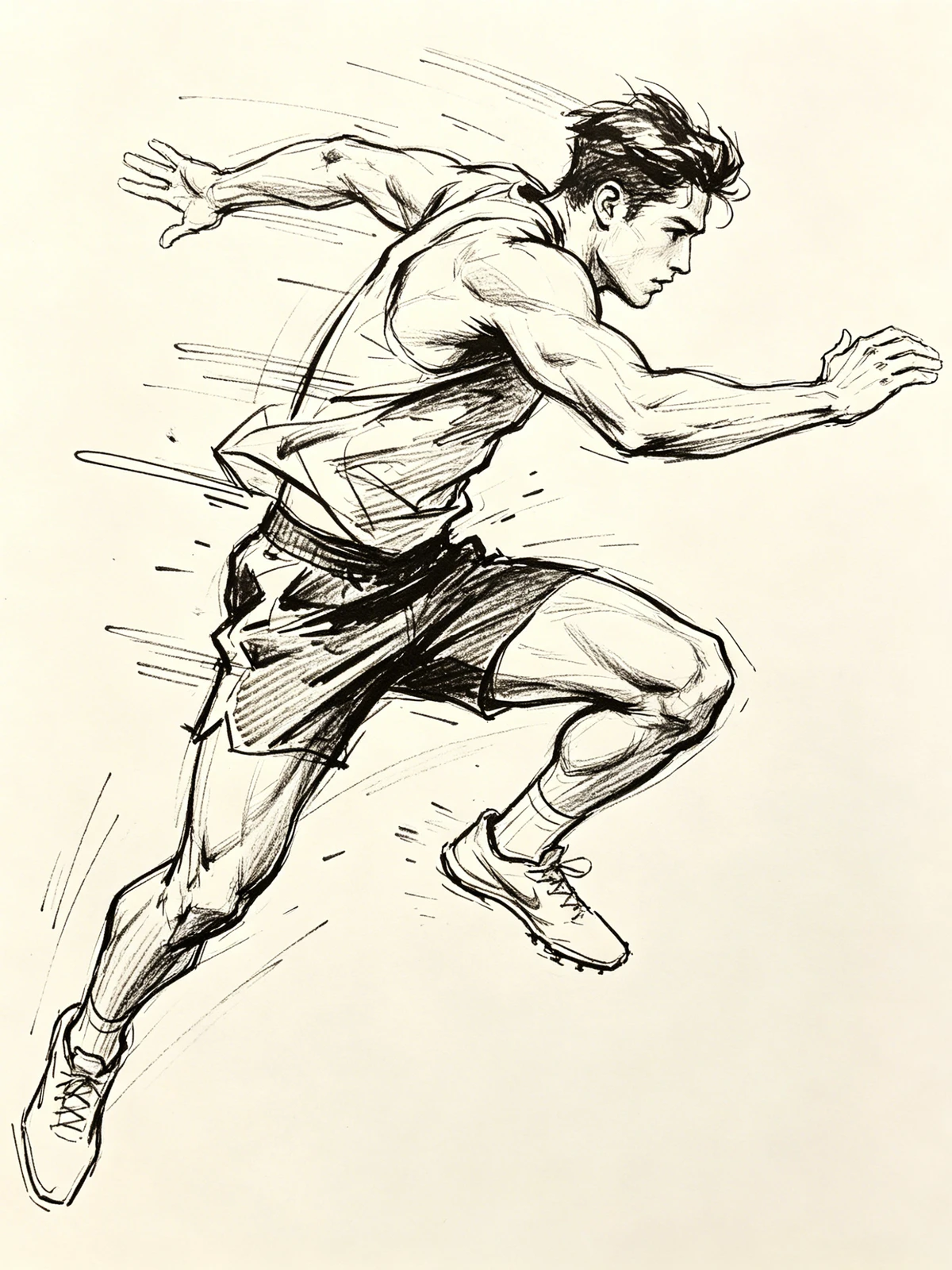 动态速写线稿示例1