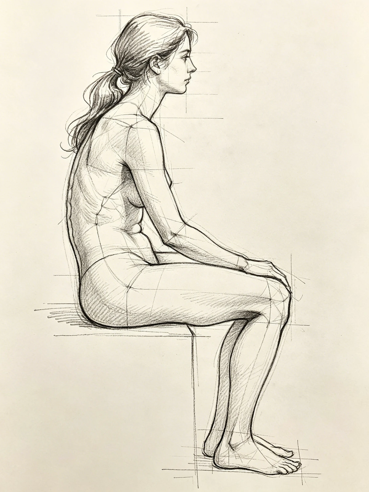 结构素描线稿示例1