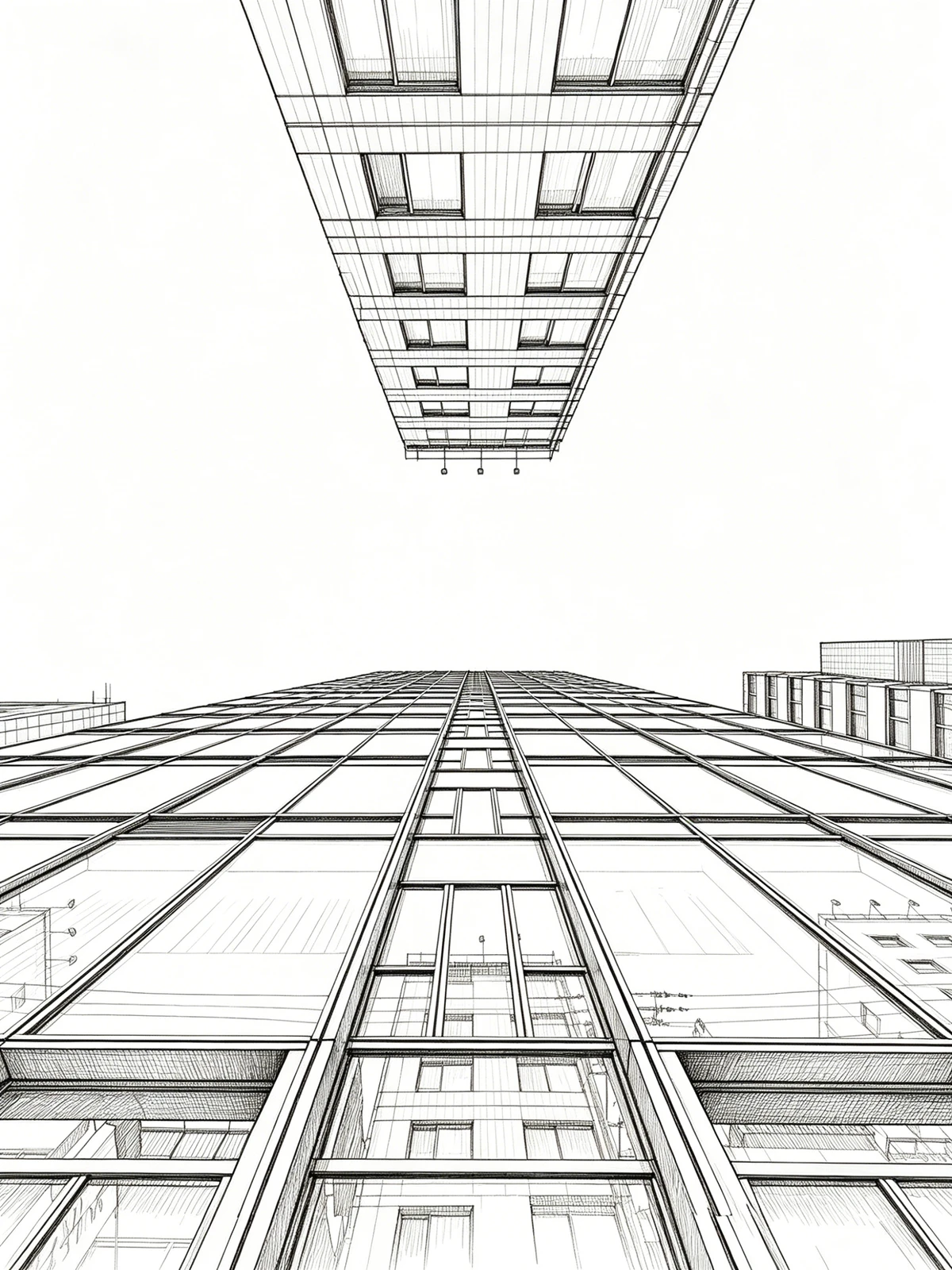 AI建筑线稿示例1
