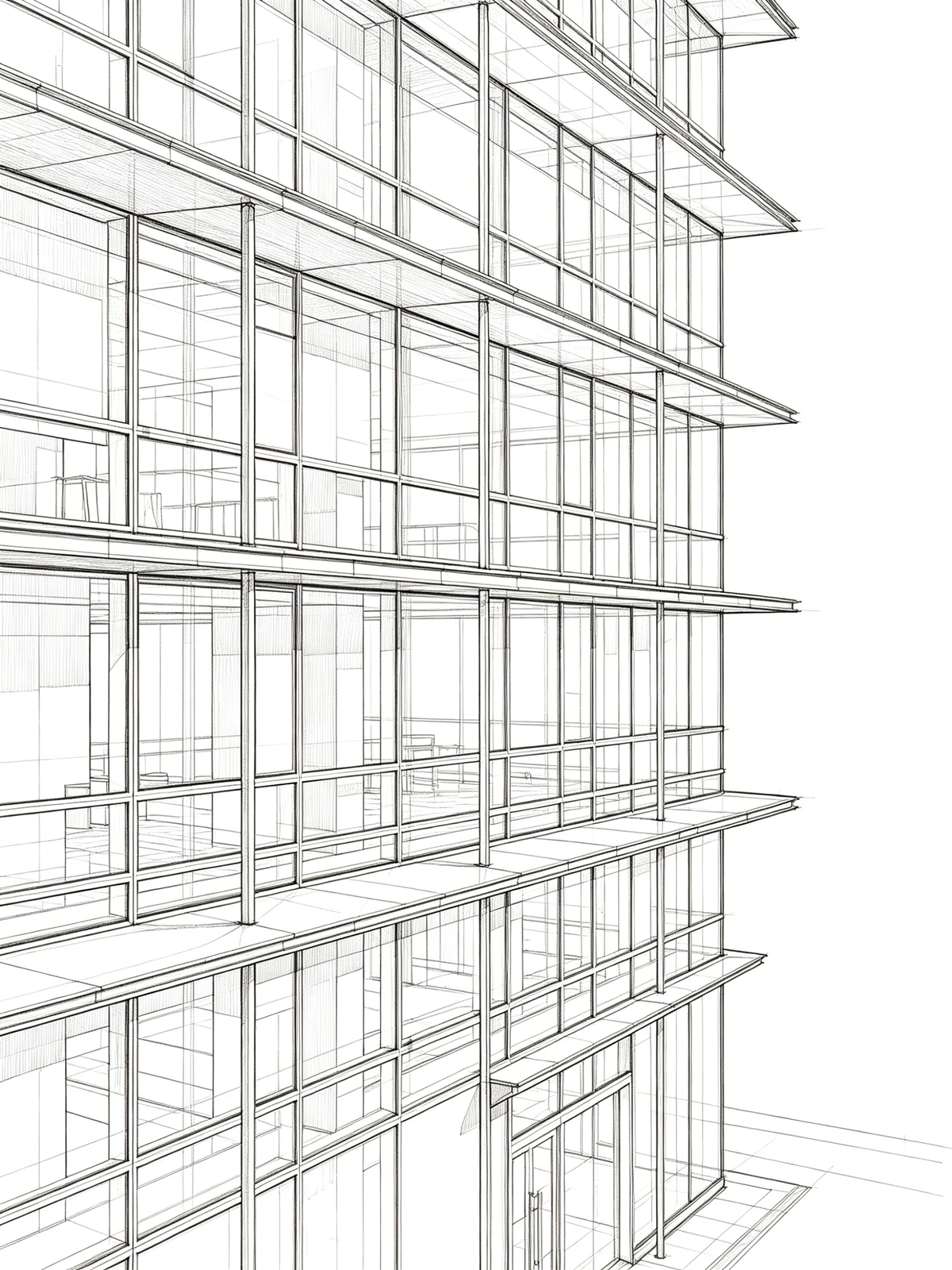 建筑线稿提取示例1