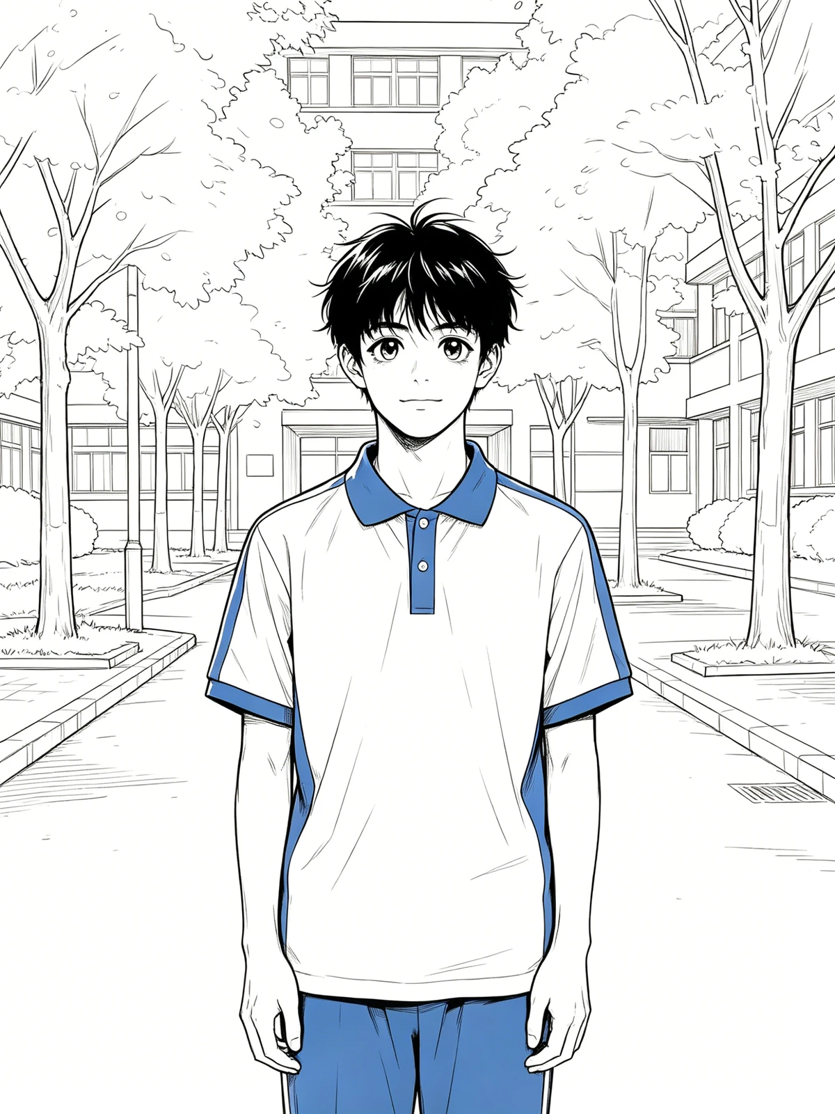 真人转动漫线稿前示例图像