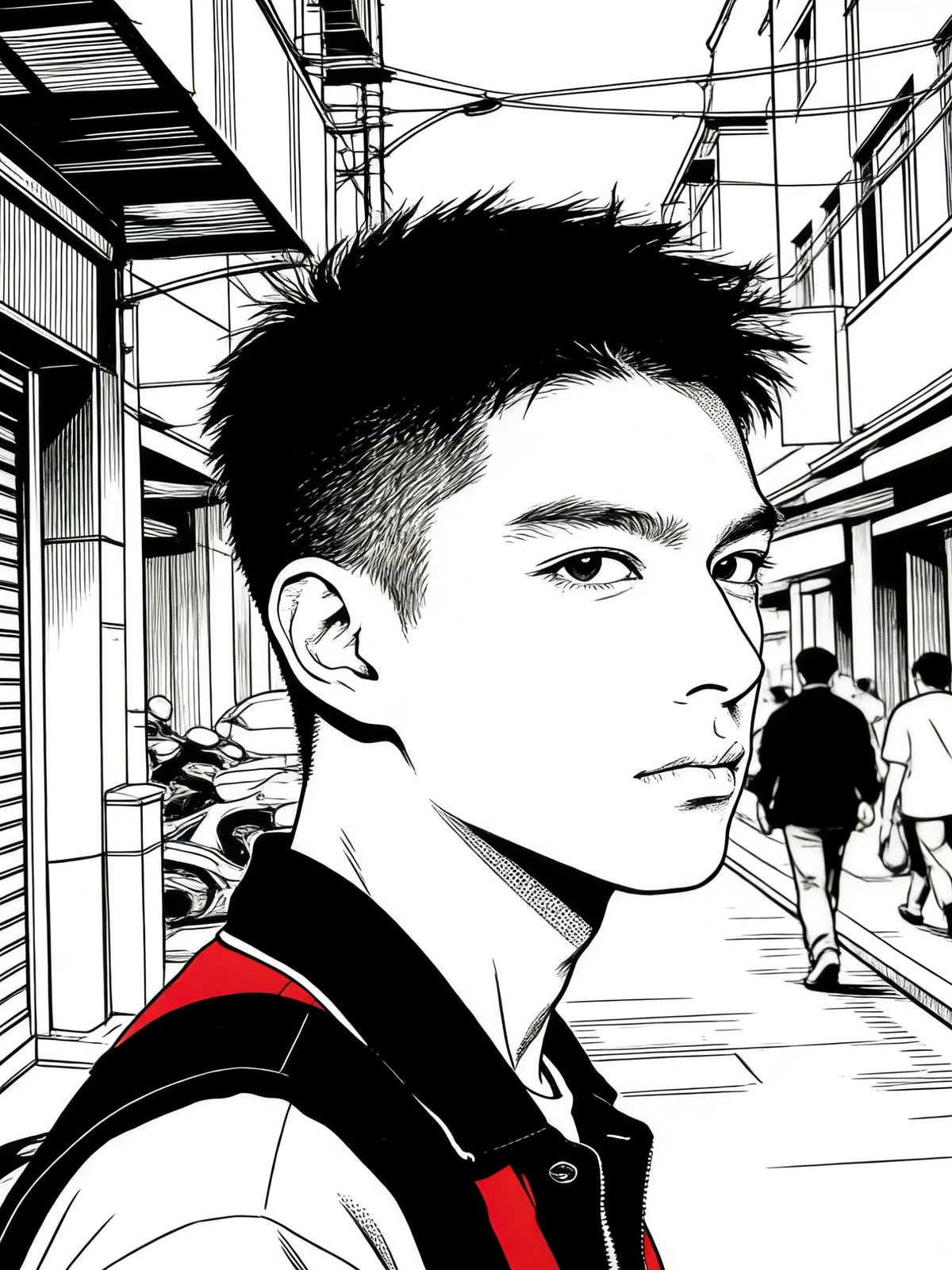 漫画线稿转换前示例图片