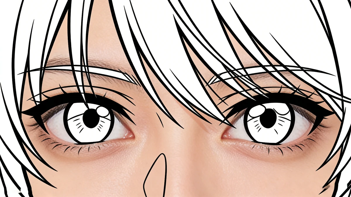 动漫线稿风格转换示例1