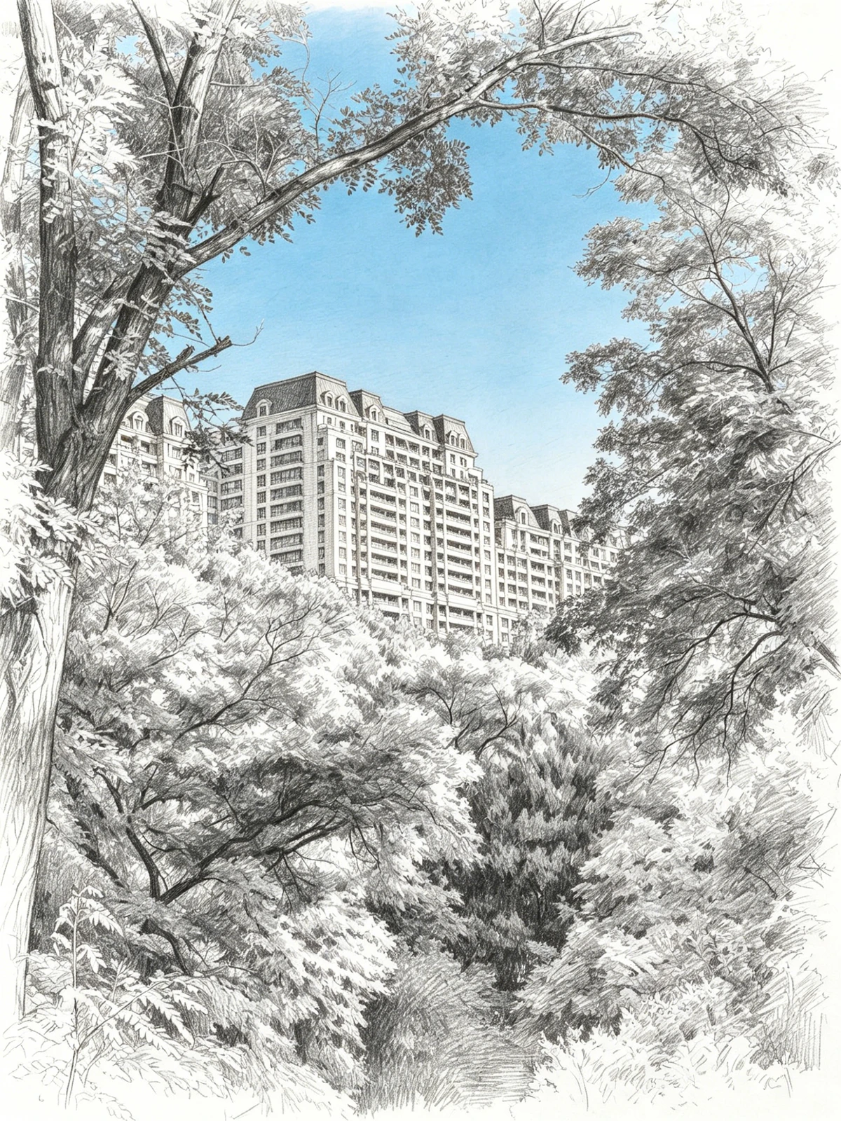 彩色照片转素描线稿前示例图像