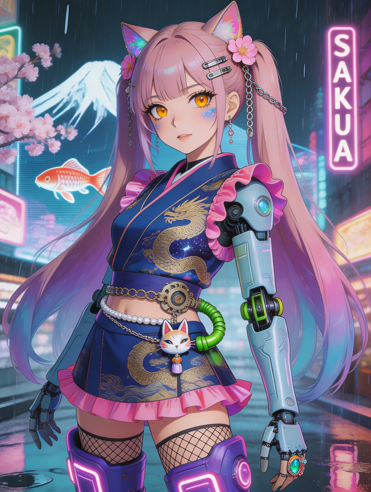 动漫插画提取线稿前示例照片