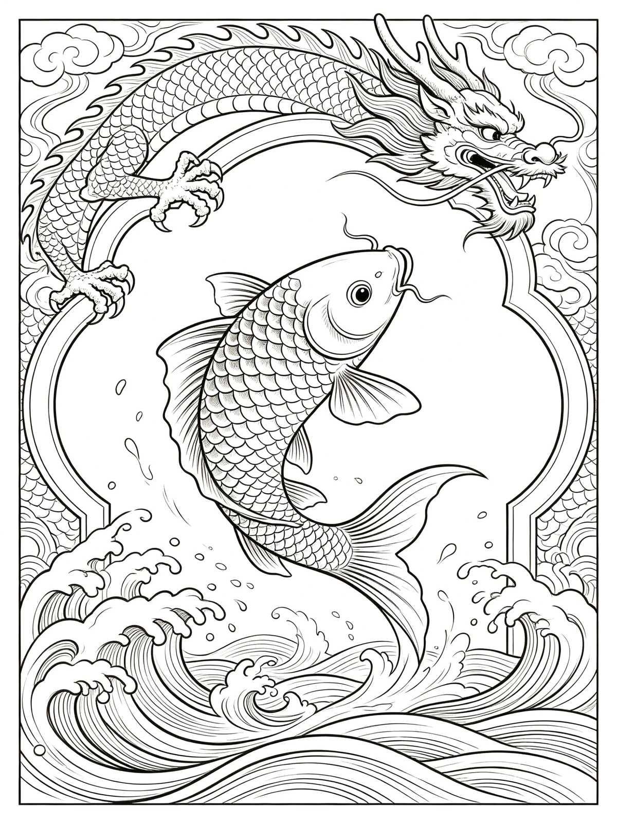 瑞兽吉祥纹窗花示例1